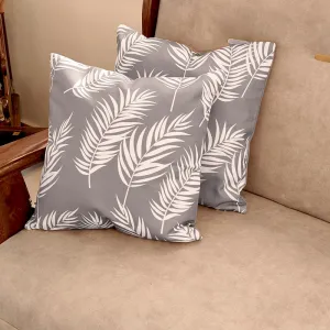 White Fern Cushion Cover  - Set Of Five