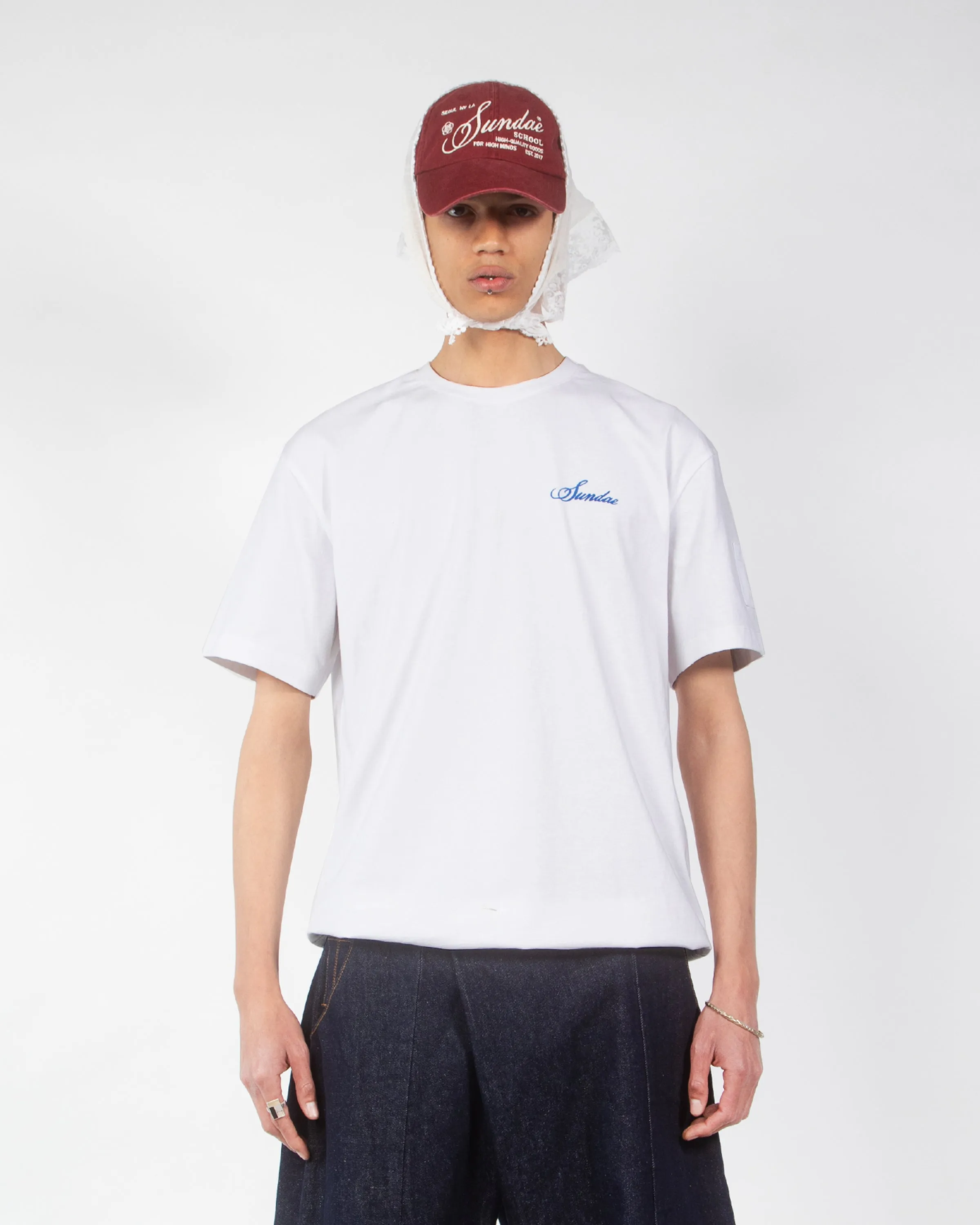 WHITE SUNDAE PATCH T-SHIRT