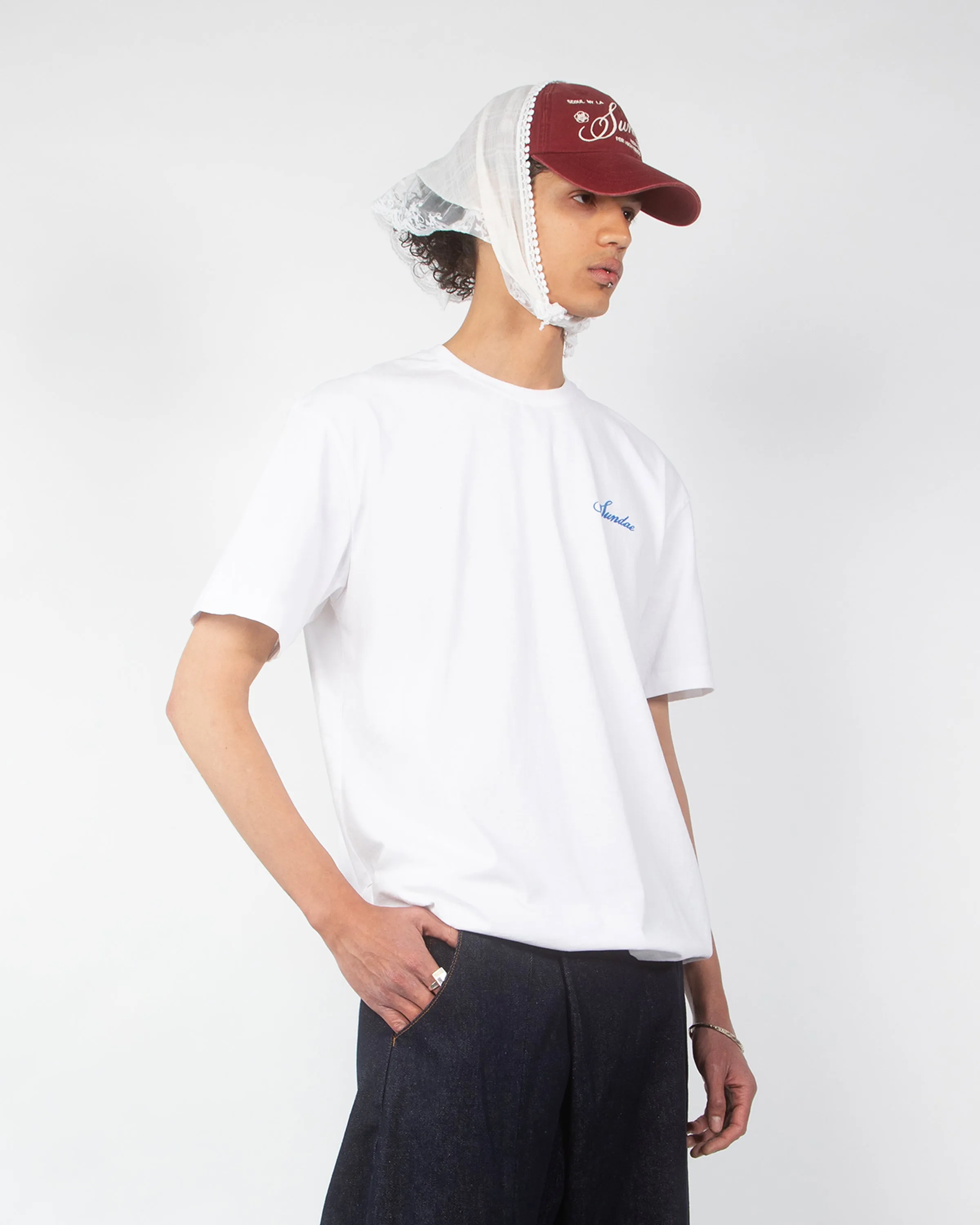 WHITE SUNDAE PATCH T-SHIRT