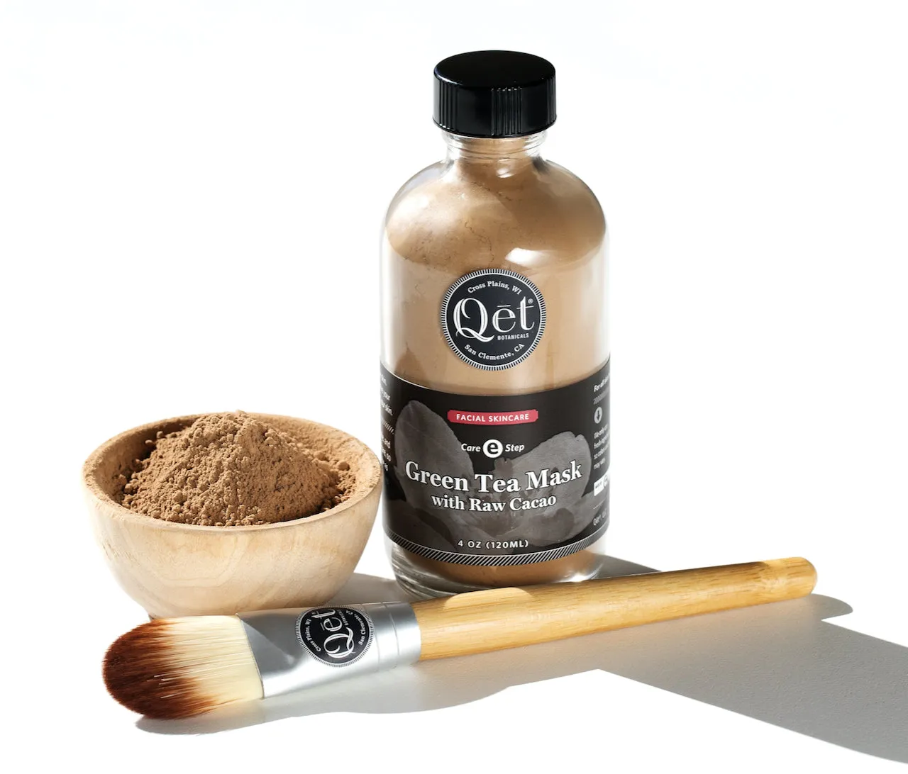 Wooden Mask Bowl & Bamboo Applicator Brush Set