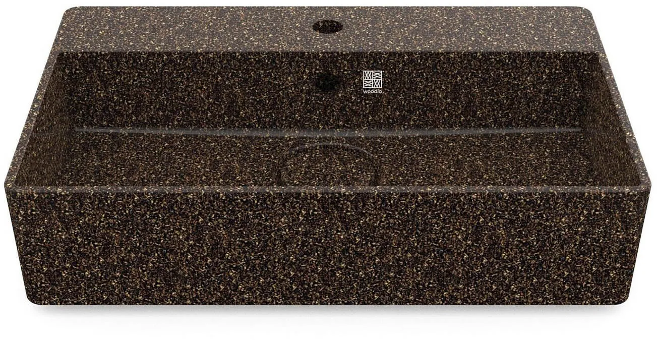 Woodio Cube60 Above-Mount Bathroom Sink for 1-Hole Faucet - 10 Colors