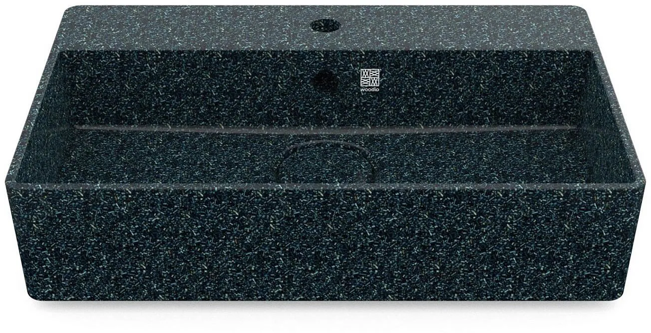 Woodio Cube60 Above-Mount Bathroom Sink for 1-Hole Faucet - 10 Colors