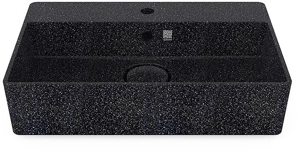 Woodio Cube60 Above-Mount Bathroom Sink for 1-Hole Faucet - 10 Colors