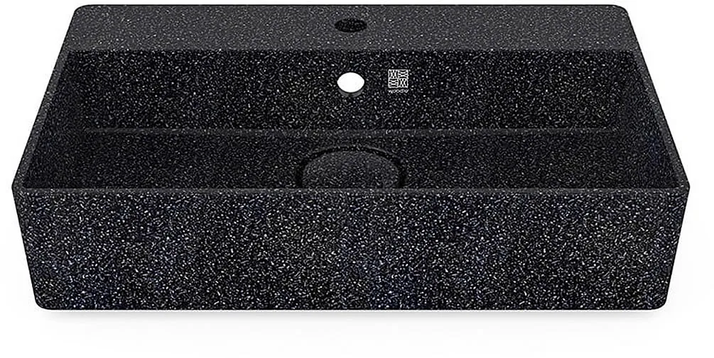 Woodio Cube60 Wall-Mount Wood Sink, for 1-Hole Faucet - 10 Colors