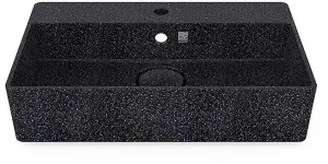 Woodio Cube60 Wall-Mount Wood Sink, for 1-Hole Faucet - 10 Colors