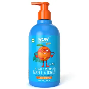 WOW Skin Science Kids Plush & Plump Body Lotion - Sweet Orange - SPF 15 - No Parabens, Mineral Oil, Silicones & Color - 300 ml