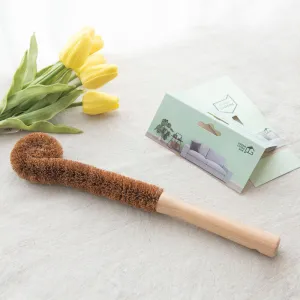 Zero-waste Wood Handle Bottle Brush with Coconut Fiber Bristles